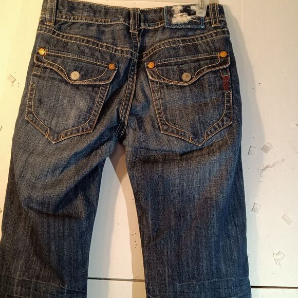 Mek Y2K Mens NEW YORK Denim 100% Cotton Dark Wash Jeans sz 32/34 - Picture 8 of 16